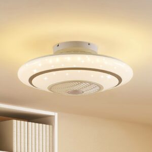 Lindby Kheira LED-loftventilator, 27,6 W