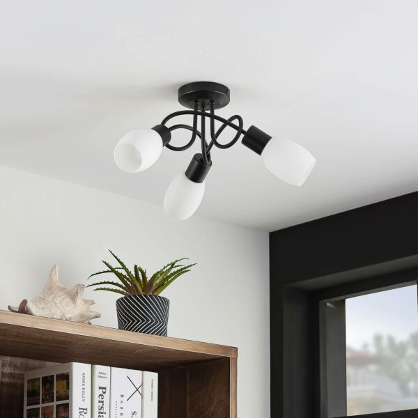 Lindby Ilmana LED-loftlampe, 3 lyskilder, svunget