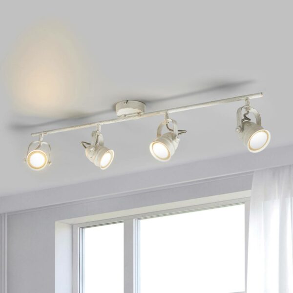 Hvid LED loftlampe Leonor, GU10