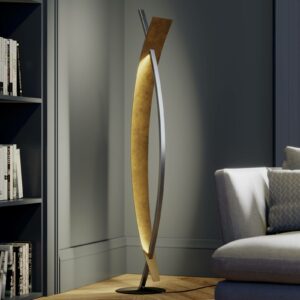 LED-gulvlampe Marija i sort