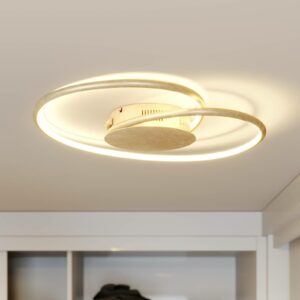 Lindby Joline LED-loftlampe, guld, 45 cm