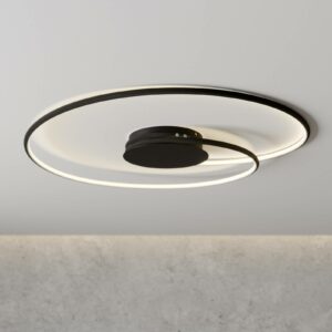 Lindby Joline LED-loftlampe, sort, 70 cm