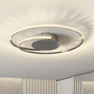 Lindby Joline LED-loftlampe, krystal, 45 cm