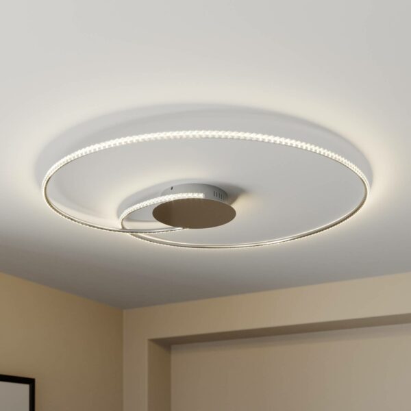 Lindby Joline LED-loftlampe, krystal, 90 cm