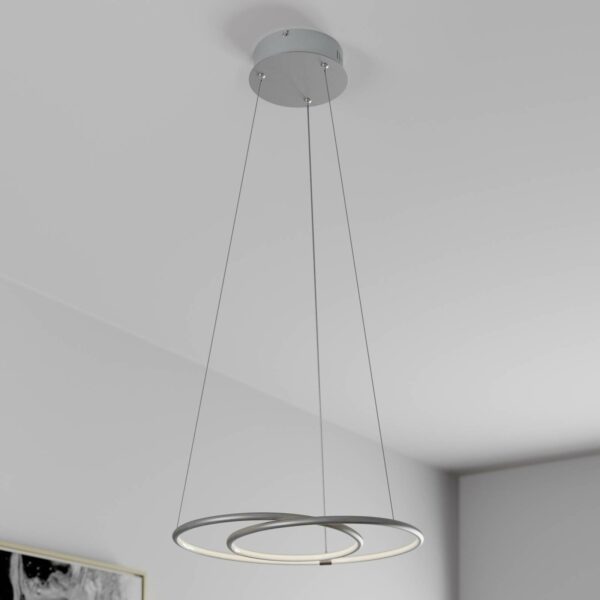 Lindby Lucy LED-hængelampe, 45 cm, aluminium