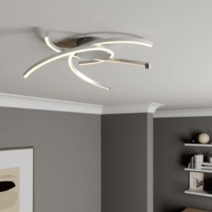 Lindby Katris LED-loftlampe, 58 cm, alu