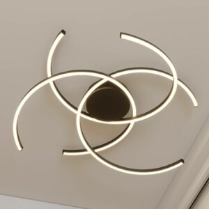 Lindby Katris LED-loftlampe, 73 cm, sort