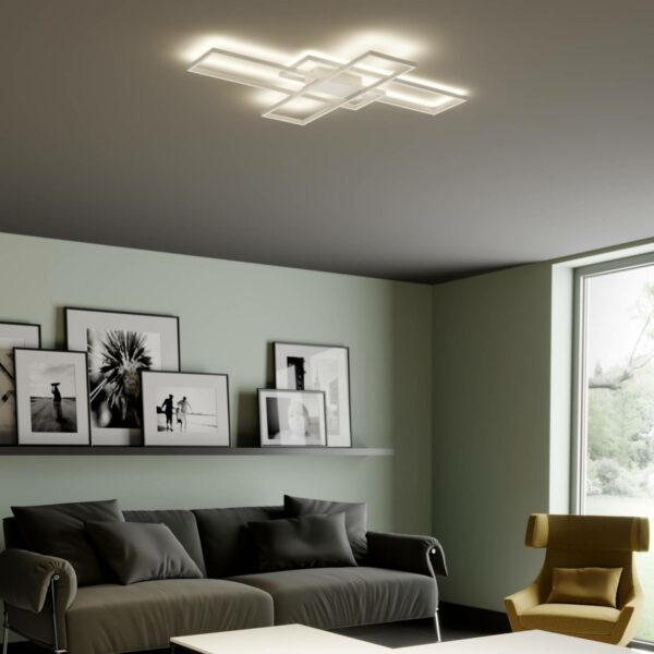 Lindby Tomke LED-loftlampe i hvid, kan dæmpes