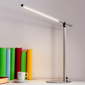 Kolja - LED-bordlampe i sølvgrå