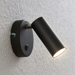 LED-spotlight Camille m. kontakt, sort, 1 lyskilde