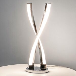 Idana - LED bordlampe i skinnende krom