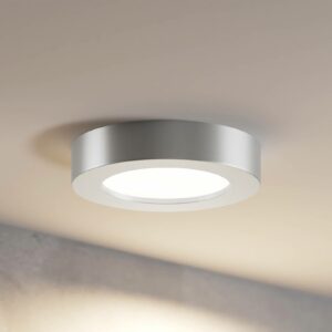 Prios Edwina LED-loftlampe, sølv, 17,7 cm