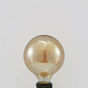 Lucande LED-pære E27 G125 4 W 2.200 K, ravfarvet
