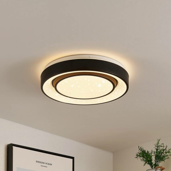 Lindby Gamino LED-loftlampe, RGBW, CCT, 38 cm