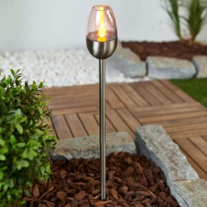 Lugin - LED solcellelampe i rustfrit stål, 3 stk.