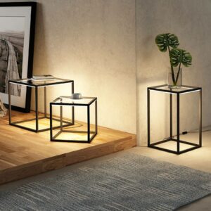 Lindby Kagus LED-bordlampe, sæt med 3