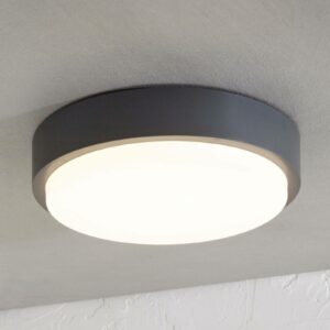Udendørs loftlampe Nermin med LED, IP65, rund