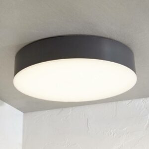 Udendørs loftlampe Lahja med LED, IP65, mørkegrå
