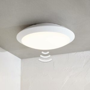Udendørs loftlampe Naira m. LED, hvid, med sensor