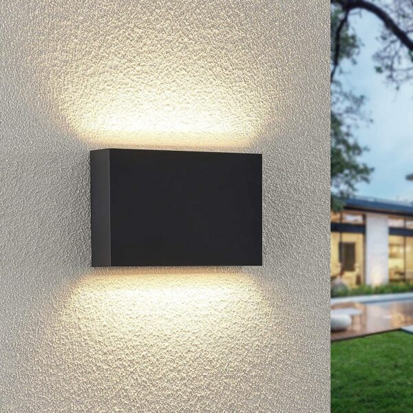 Lindby Jarte udendørs LED-væglampe, 20 cm up/down