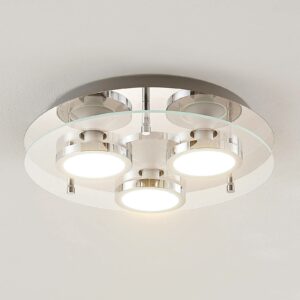 Lindby Gabryl LED-loftlampe, rund, 3 lyskilder