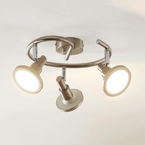 Lindby Unnur LED-spotlight, rondel med 3 lyskilder