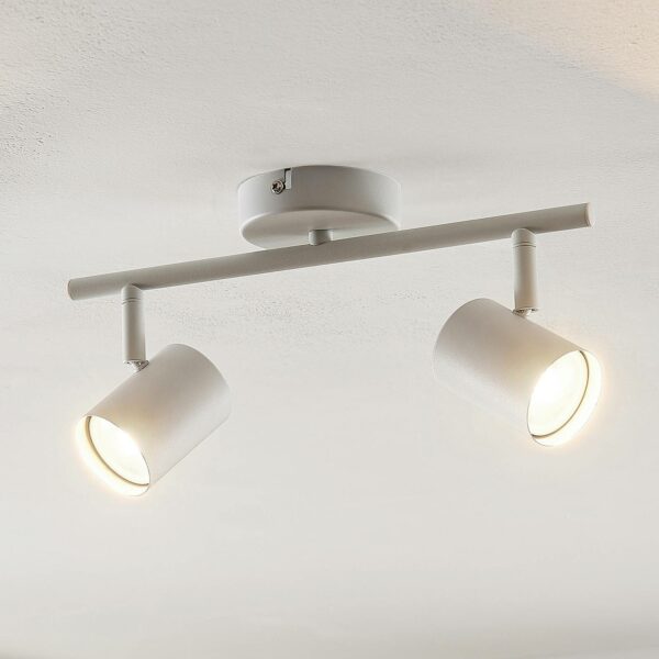 ELC Tomoki LED-loftlampe, hvid, 2 lyskilder