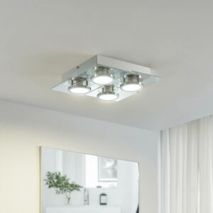 Lindby Imiria LED-loftlampe, kvadrat, 4 lyskilder