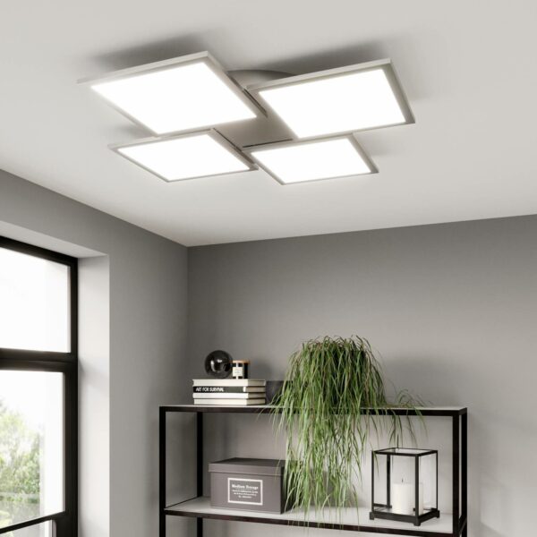 LED-loftlampe Ilira, dæmpbar, CCT, 4 lyskilder