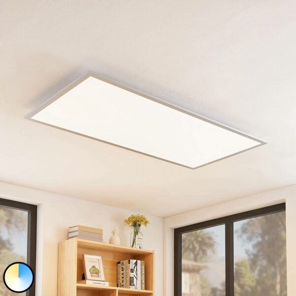 Lindby Zento LED-panel, CCT, fjernbetjening