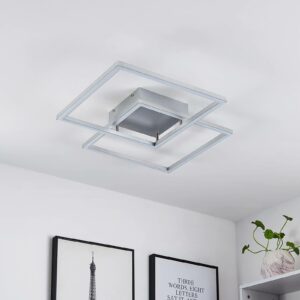 Lucande Muir LED-loftlampe, kvadrater, CCT