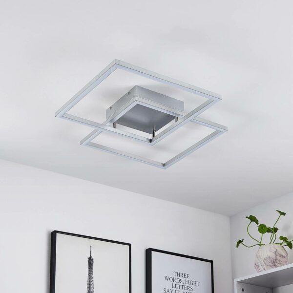 Lucande Muir LED-loftlampe, kvadrater, CCT