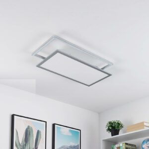 Lucande Senan LED-loftlampe, rektangler, CCT