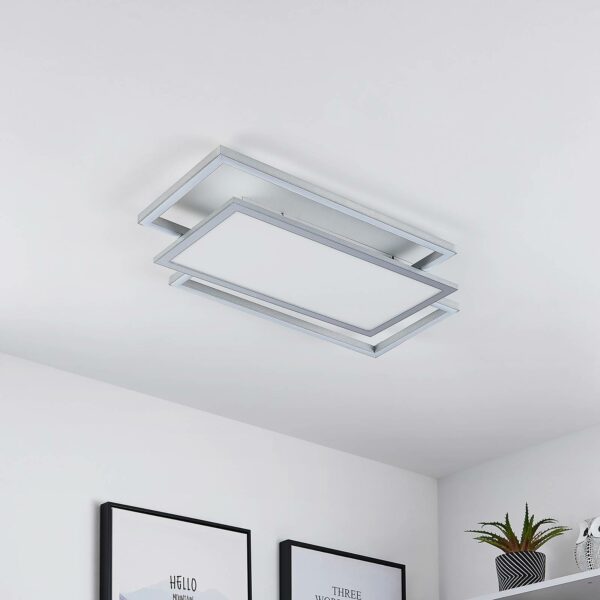 Lucande Ciaran LED-loftlampe, rektangler