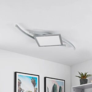 Lucande Tiaro LED-loftlampe, kantet, 42,5 cm