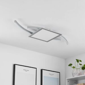 Lucande Tiaro LED-loftlampe, kantet, 30 cm