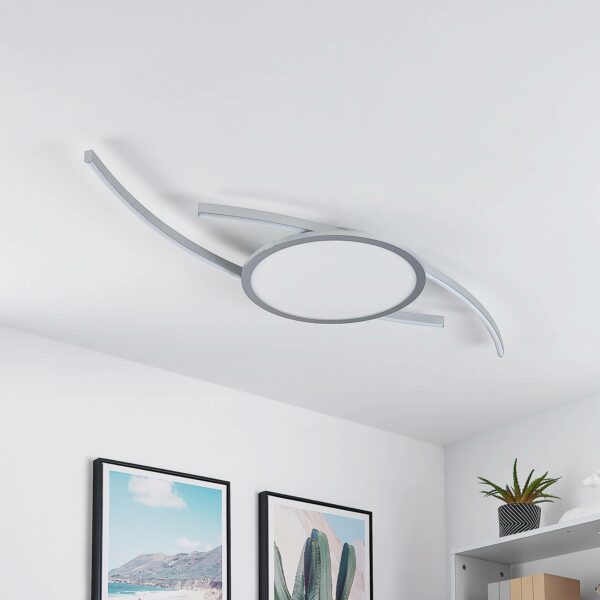 Lucande Tiaro LED-loftlampe, rund, CCT