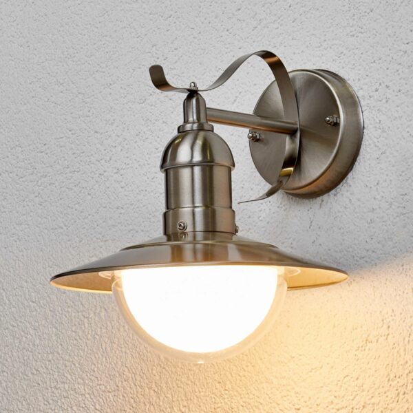 Clea - LED-udendørslampe af rustfrit stål