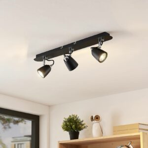 Lindby Noria loftspot, sort, 3 lyskilder