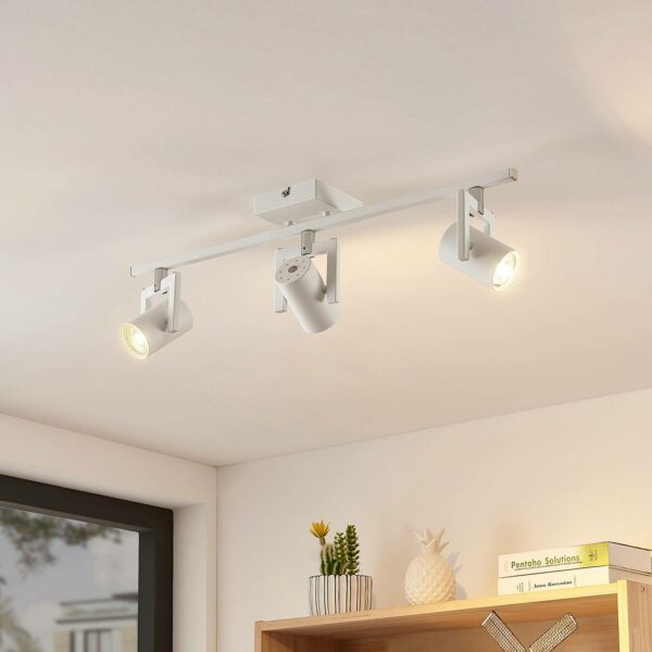 Lindby Noesha loftspot, hvidt, 3 lyskilder
