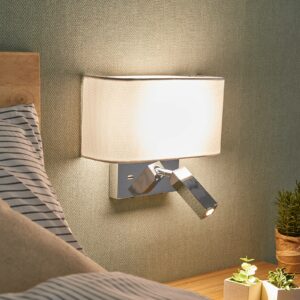 LED væglampe Virve med læselampe og USB port