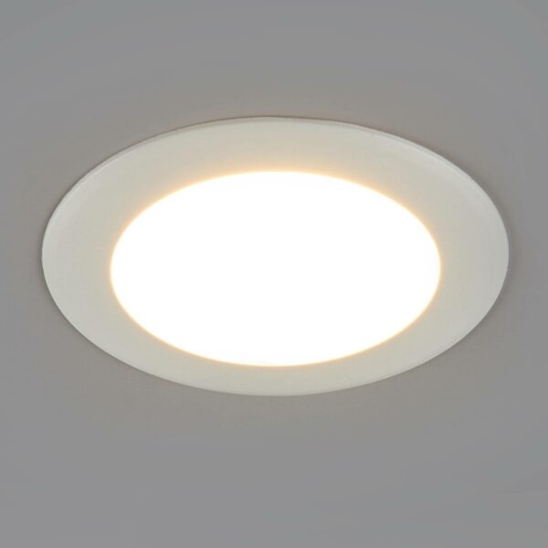 Rund LED-indbygningslampe Arian, 9,2 cm 6W