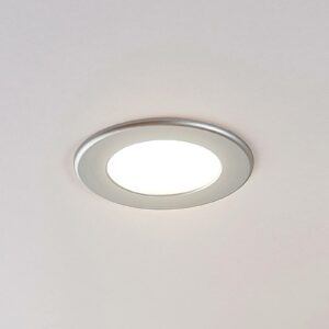 Joki LED-indbygningsspot sølv 3000K rund 11,5cm