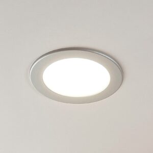 Joki LED-indbygningsspot sølv 3000K rund 17cm