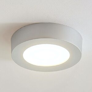 Marlo LED-loftlampe sølv 3000K rund 18,2cm