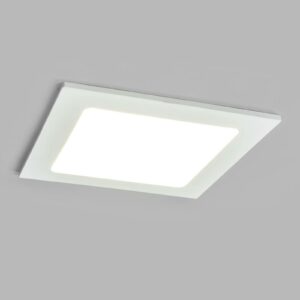 LED-indbygningsspot Joki hvid 4000K kantet 16,5cm
