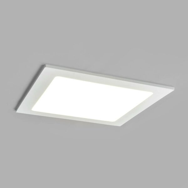 LED-indbygningsspot Joki hvid 4000K kantet 22cm