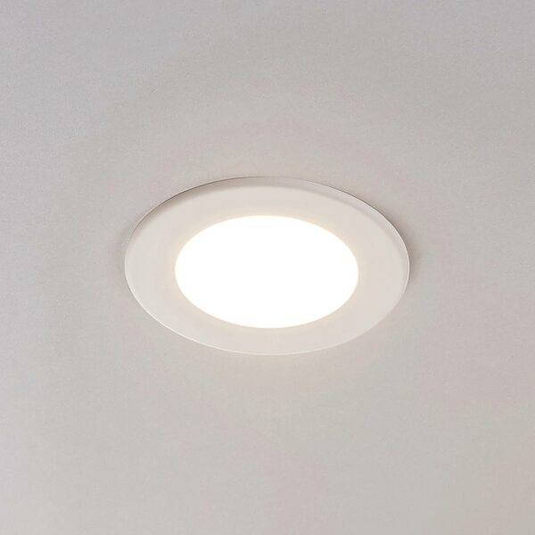 LED-indbygningsspot Joki hvid 3000K rund 11,5cm