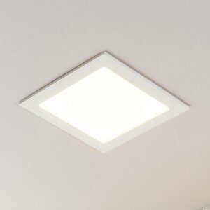 LED-indbygningsspot Joki hvid 3000K kantet 24cm