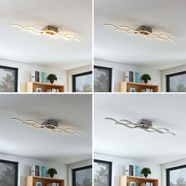 LED-loftlampe Safia 3 lyskilder i bølgeform